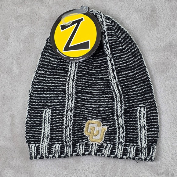 Colorado Buffaloes Beanie Hat Cap Mens One Size Black NCAA Football Zephyr - Picture 3 of 5